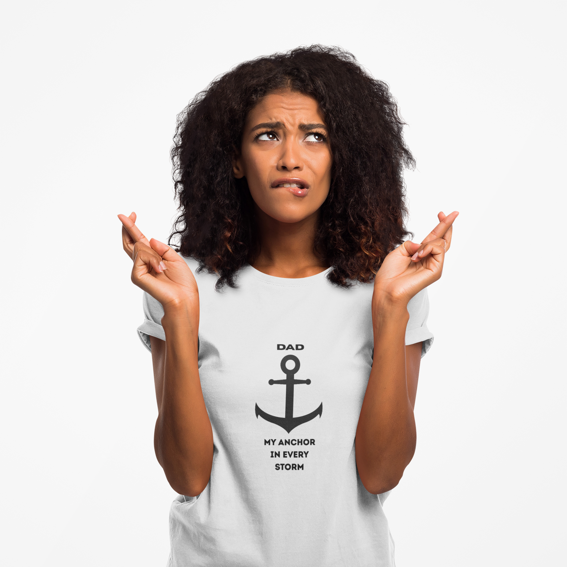 Dad, My Anchor in Every Storm T-Shirt – Father’s Day Unisex Tee, Nautical Gift for Dad, Inspirational Comfort Shirt, Strong Father Symbol Shirt Printify